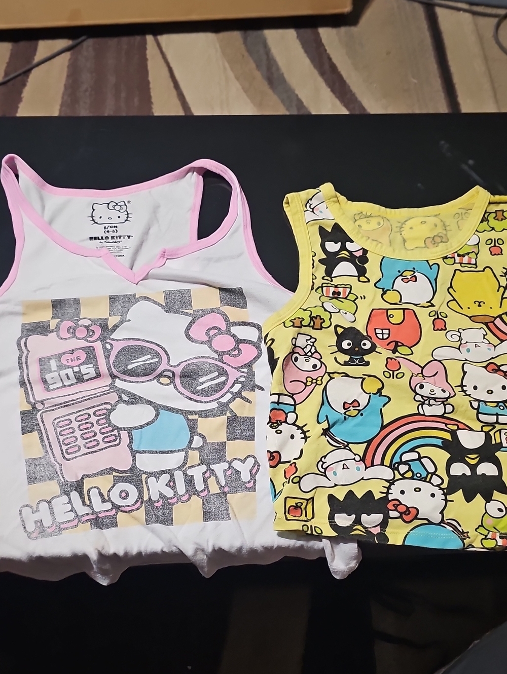 2 Hello Kitty Girls' Character Tank Tops - Cute Duo